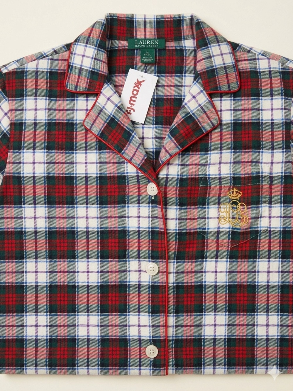 Ralph Lauren Red Plaid Flannel Pajamas NWT